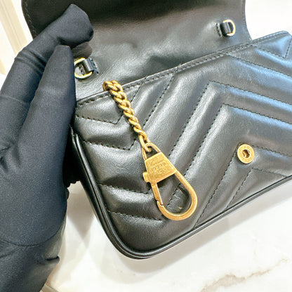 Gucci Marmont Supermini in Black GHW