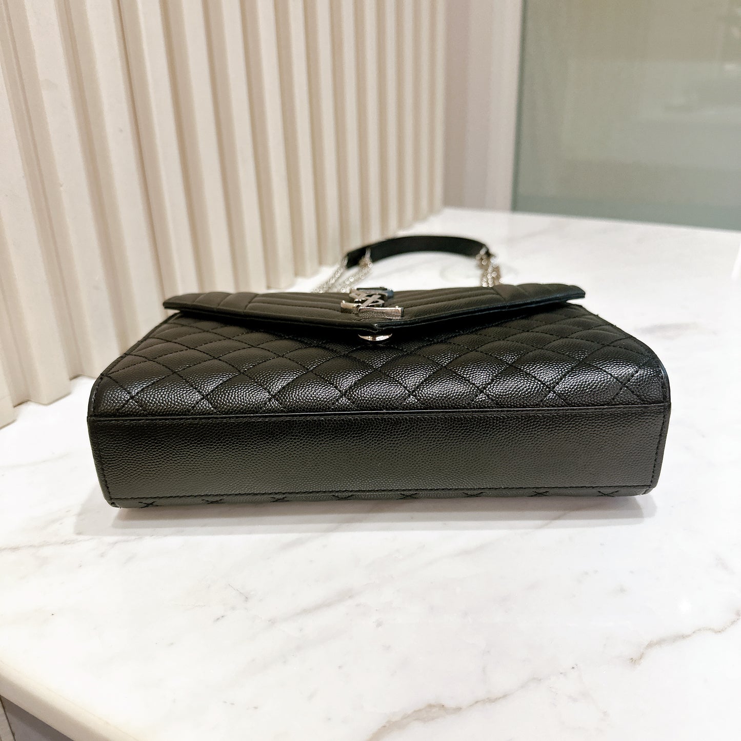 YSL Medium Envelope in Black SHW