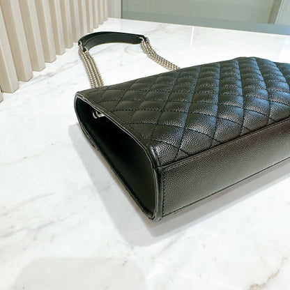 YSL Medium Envelope in Black SHW