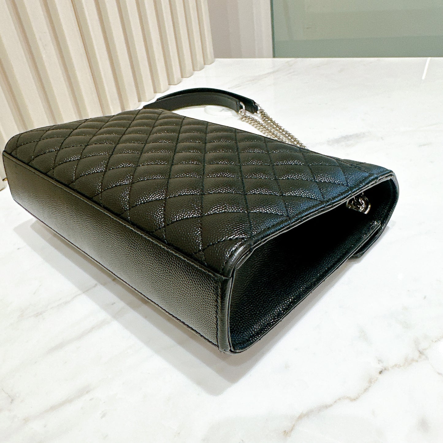 YSL Medium Envelope in Black SHW