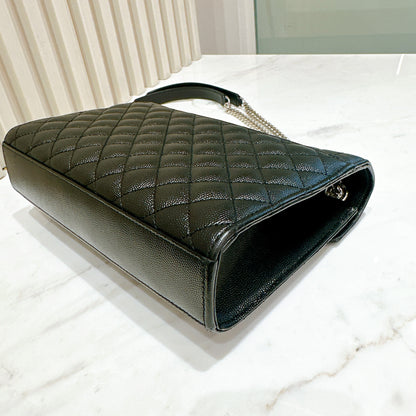 YSL Medium Envelope in Black SHW