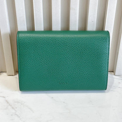 Gucci Dionysus Wallet On Chain in Green
