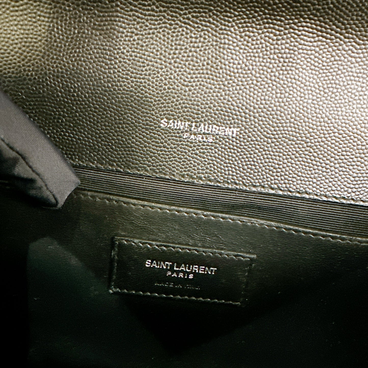 YSL Medium Envelope in Black SHW