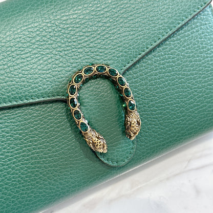 Gucci Dionysus Wallet On Chain in Green