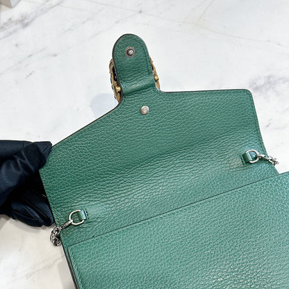 Gucci Dionysus Wallet On Chain in Green