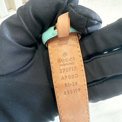 Gucci Interlocking Belt in Turquoise