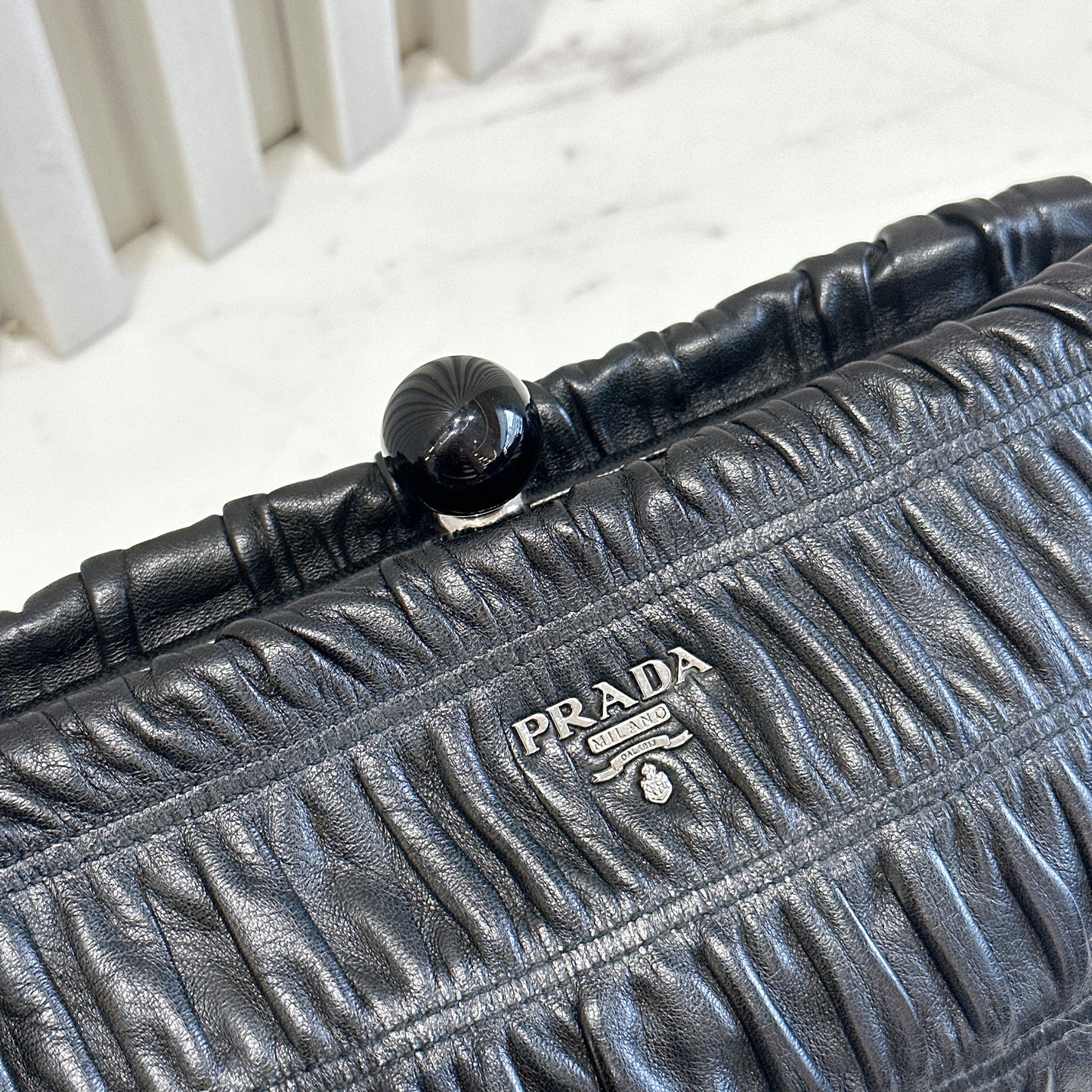 Prada Nappa Gaufre Clutch