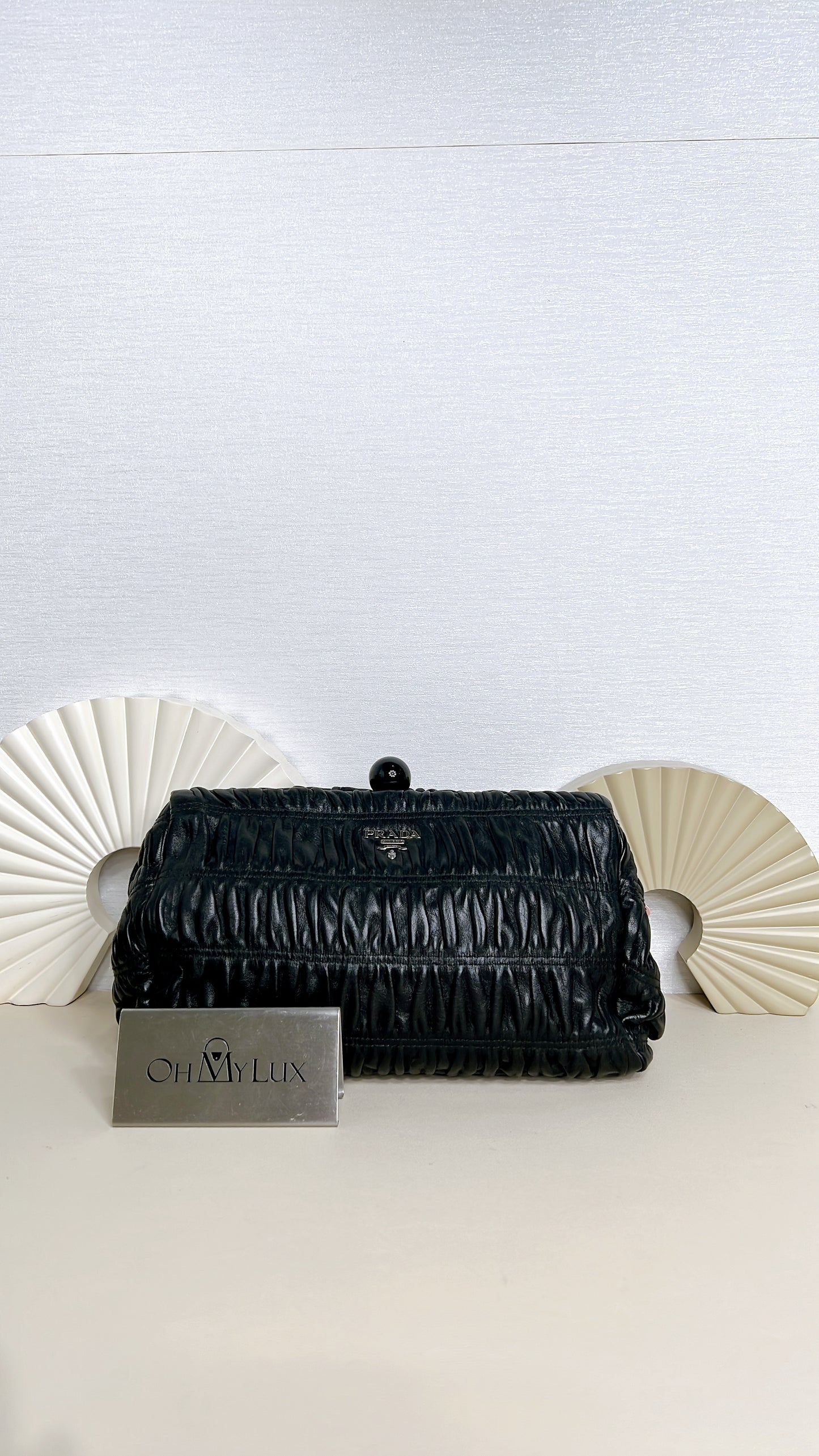 Prada Nappa Gaufre Clutch