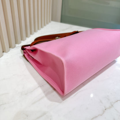 Hermes Herbag Zip 31 Magnolia / Fauve