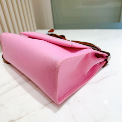 Hermes Herbag Zip 31 Magnolia / Fauve