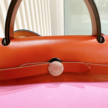 Hermes Herbag Zip 31 Magnolia / Fauve
