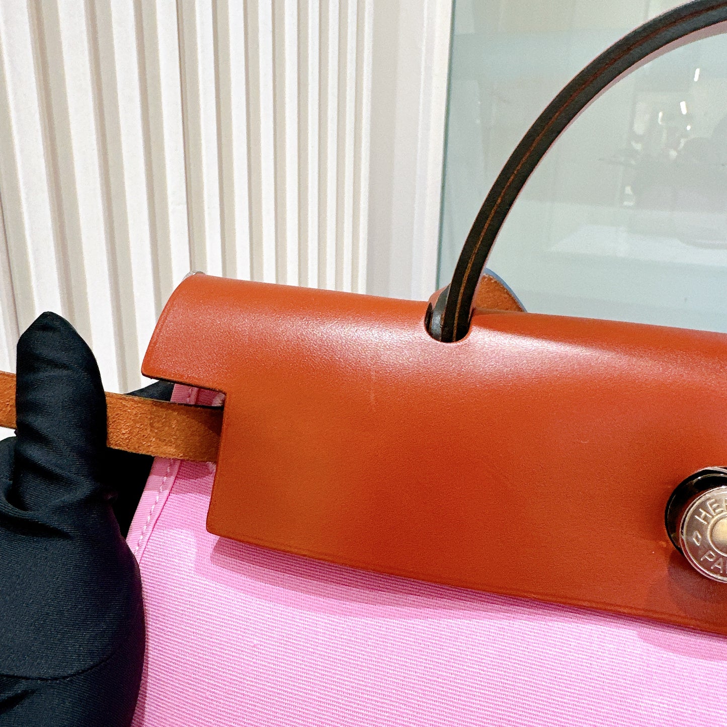 Hermes Herbag Zip 31 Magnolia / Fauve