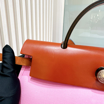 Hermes Herbag Zip 31 Magnolia / Fauve