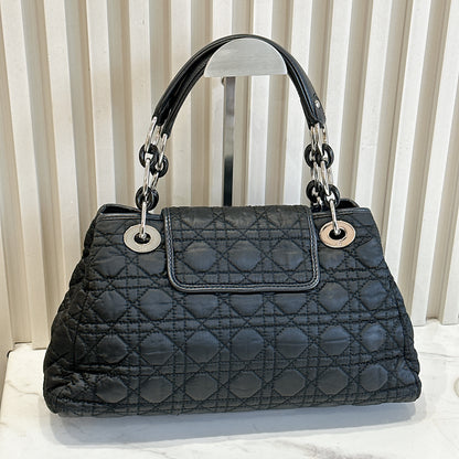 Dior Black Nylon Cannage Tote