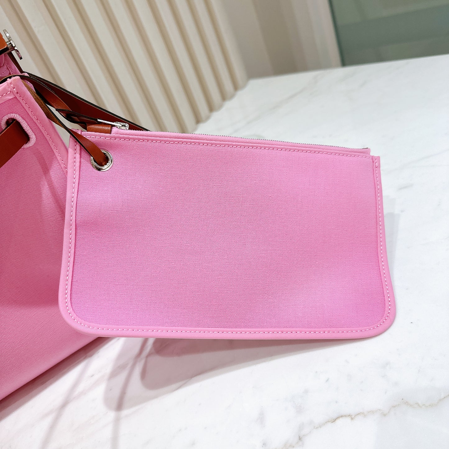 Hermes Herbag Zip 31 Magnolia / Fauve