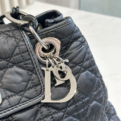 Dior Black Nylon Cannage Tote
