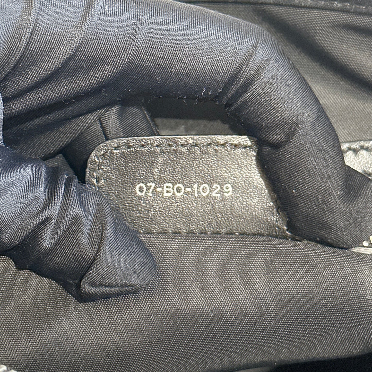 Dior Black Nylon Cannage Tote