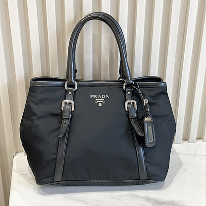 Prada BN1841 Tessuto Black 2 Way Tote