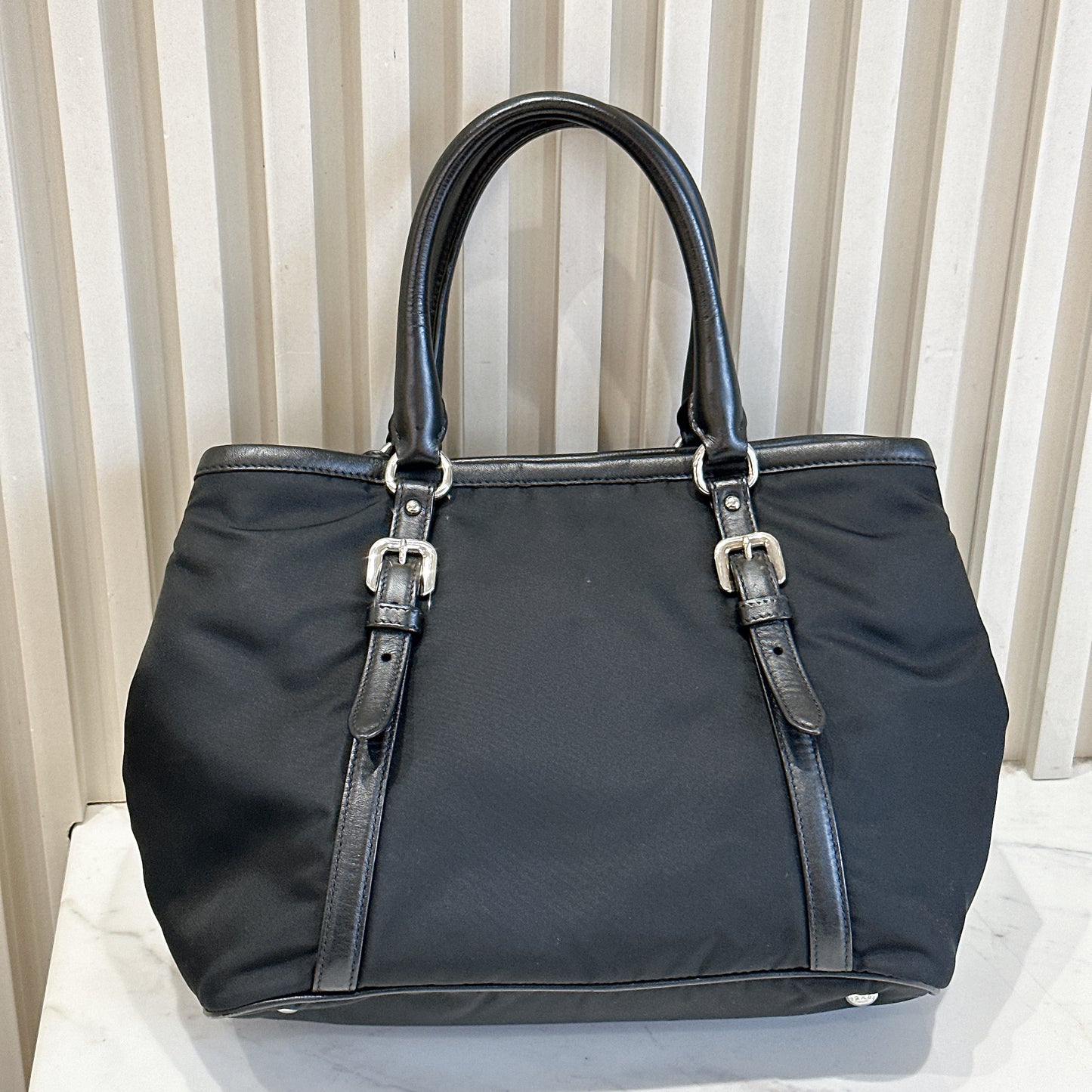 Prada BN1841 Tessuto Black 2 Way Tote