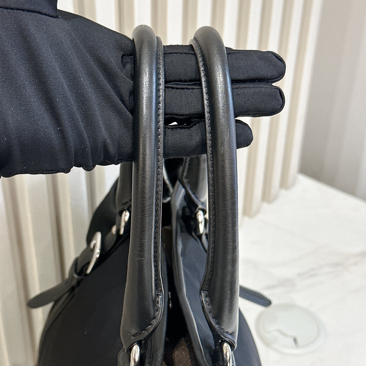 Prada BN1841 Tessuto Black 2 Way Tote