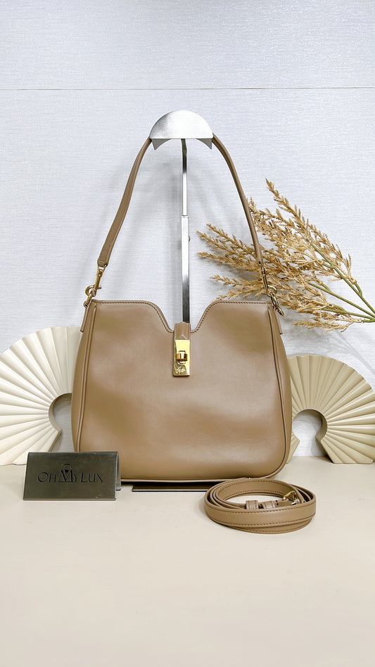 Celine Small Camille 16 Soft Bag in Smooth Calfskin Deep Ivory