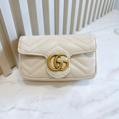 Gucci Marmont Supermini in White