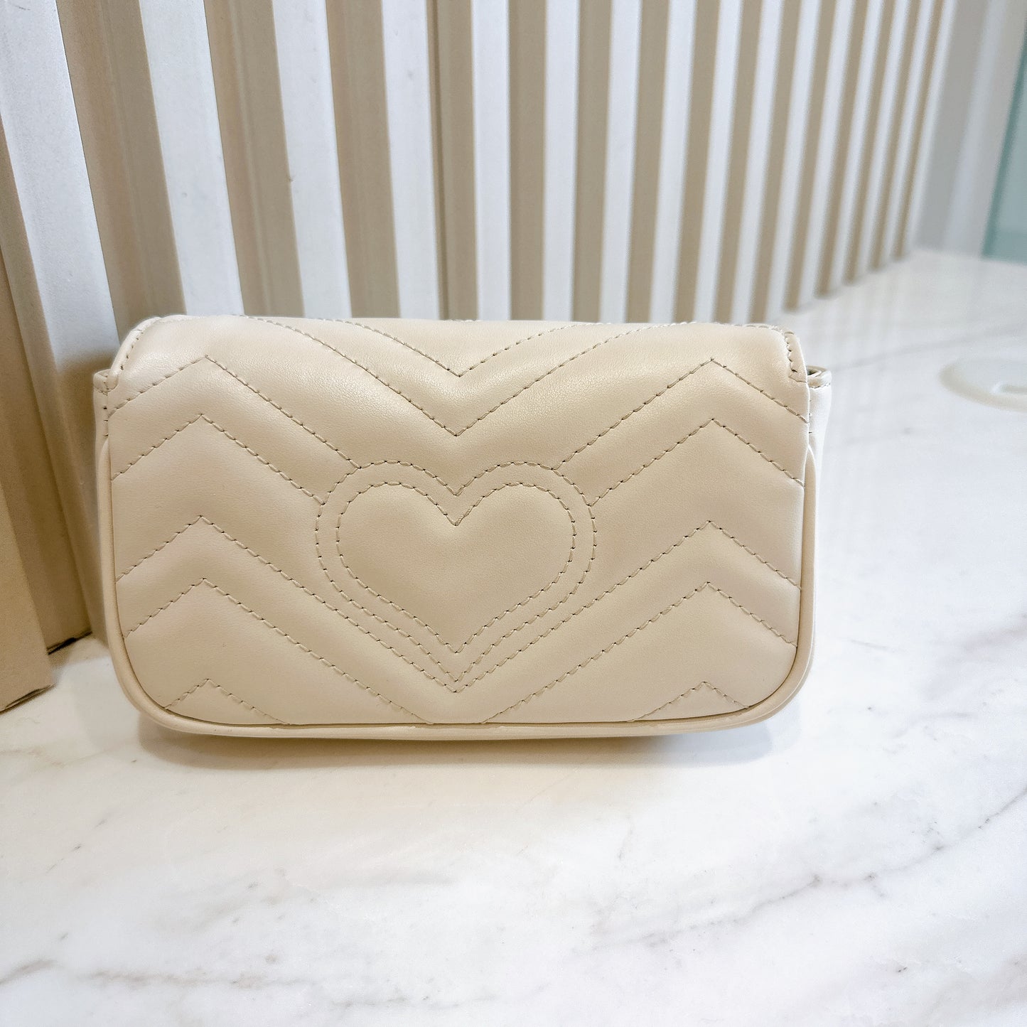 Gucci Marmont Supermini in White