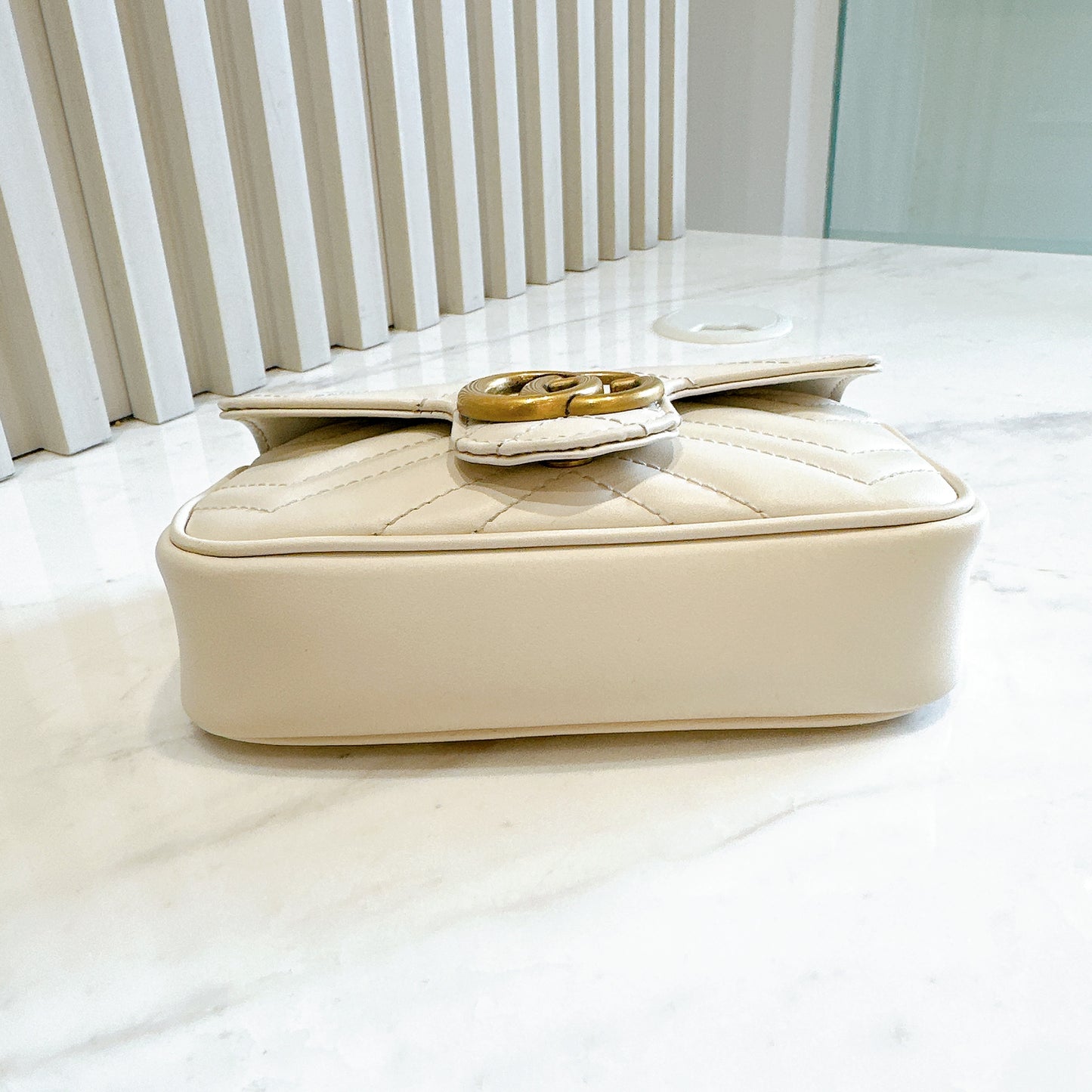 Gucci Marmont Supermini in White