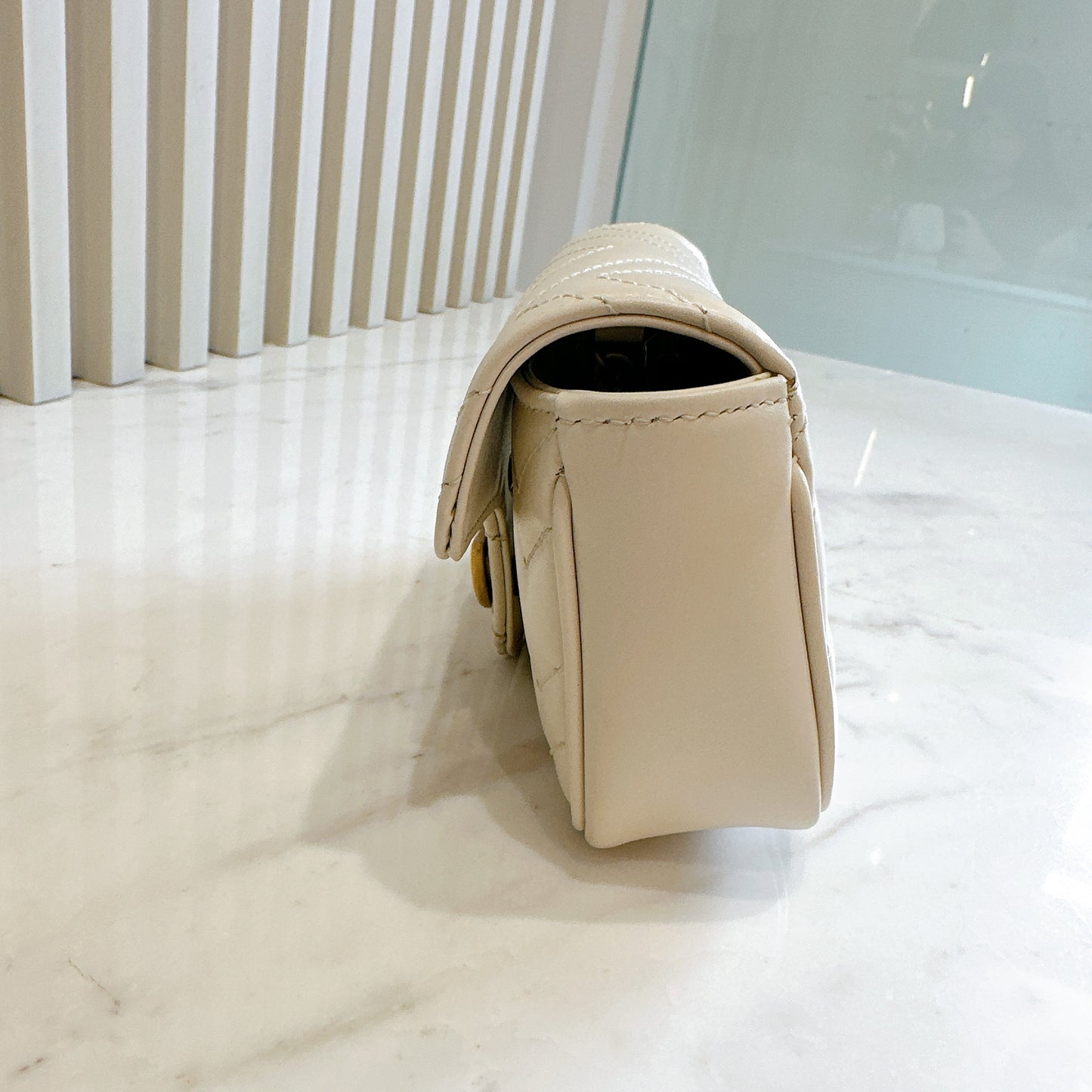 Gucci Marmont Supermini in White
