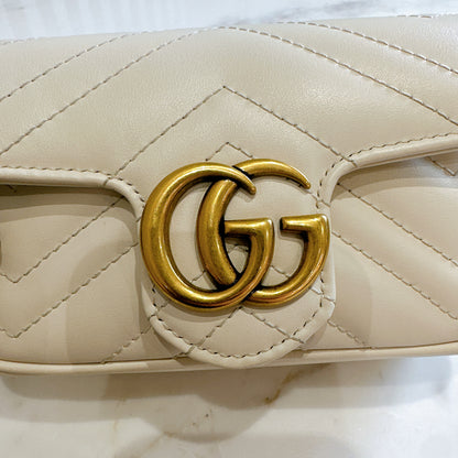 Gucci Marmont Supermini in White