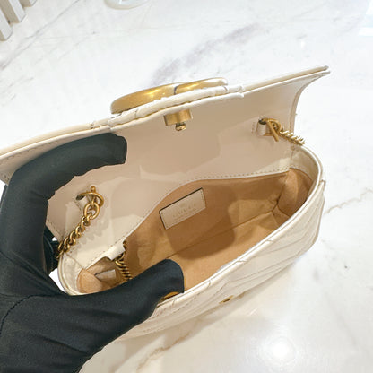 Gucci Marmont Supermini in White