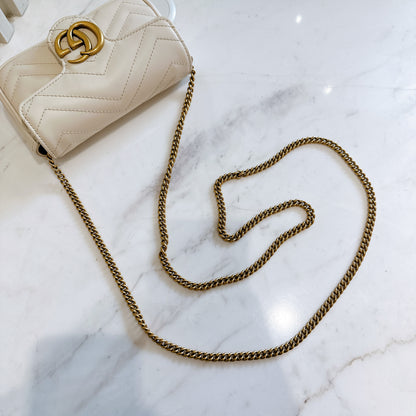 Gucci Marmont Supermini in White