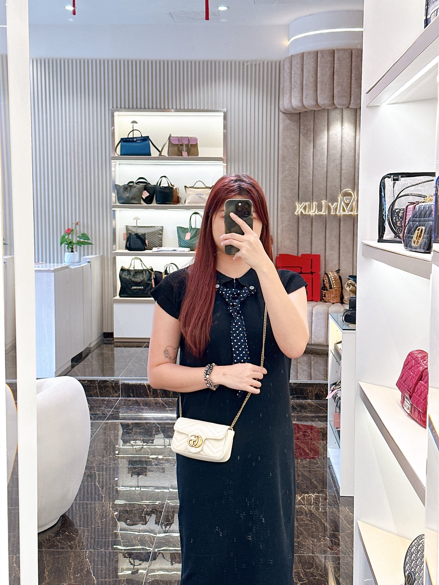 Gucci Marmont Supermini in White