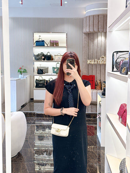 Gucci Marmont Supermini in White