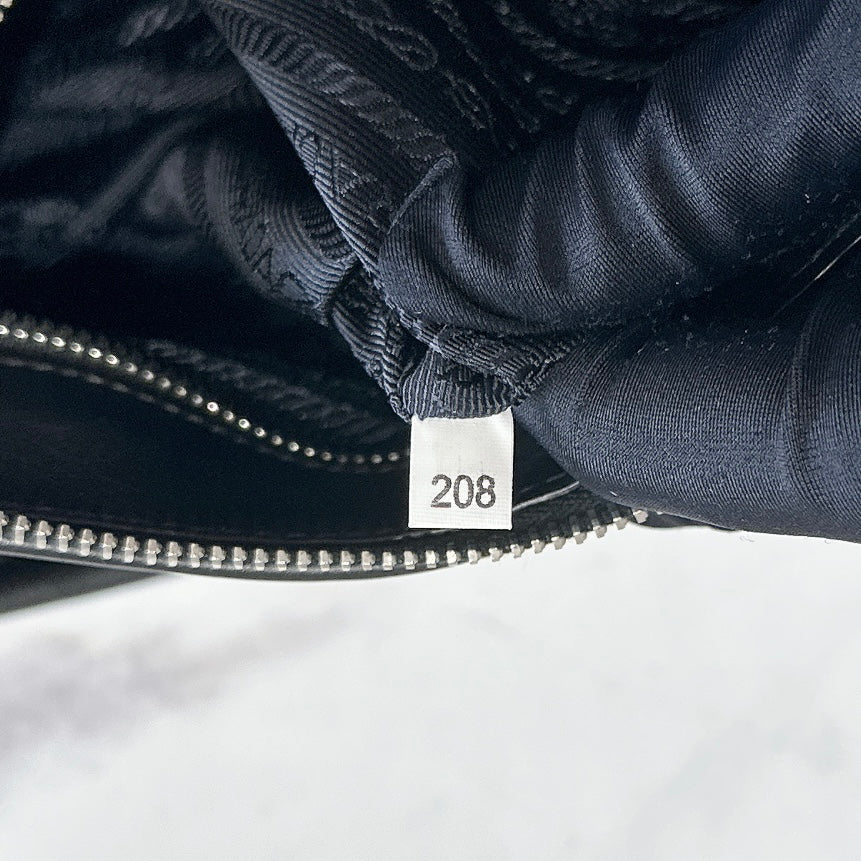 Prada Tessuto Nylon Shoulder Bag in Black