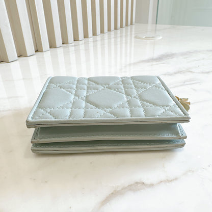 Dior Mini Lady Dior Gardenia Wallet