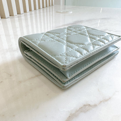 Dior Mini Lady Dior Gardenia Wallet