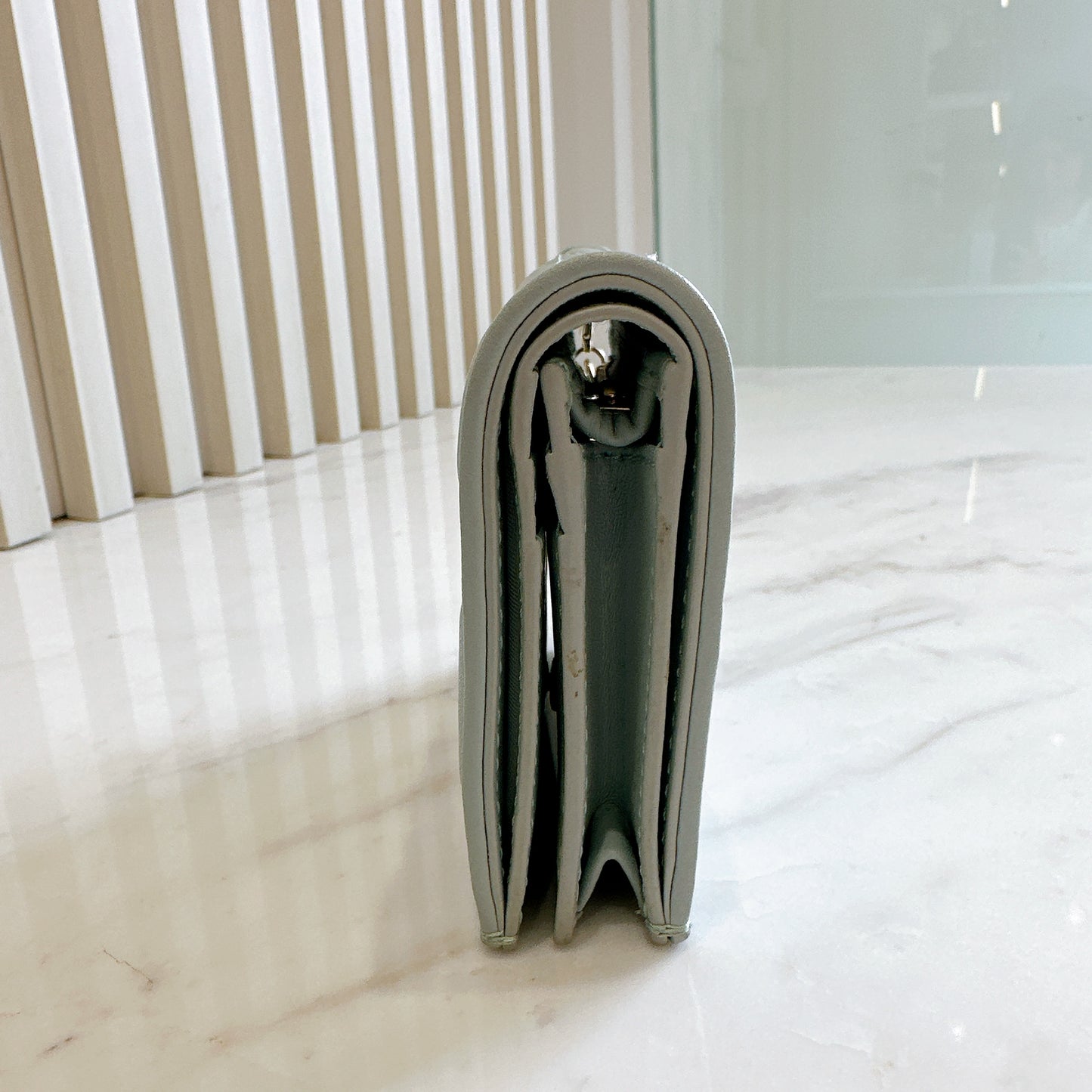 Dior Mini Lady Dior Gardenia Wallet