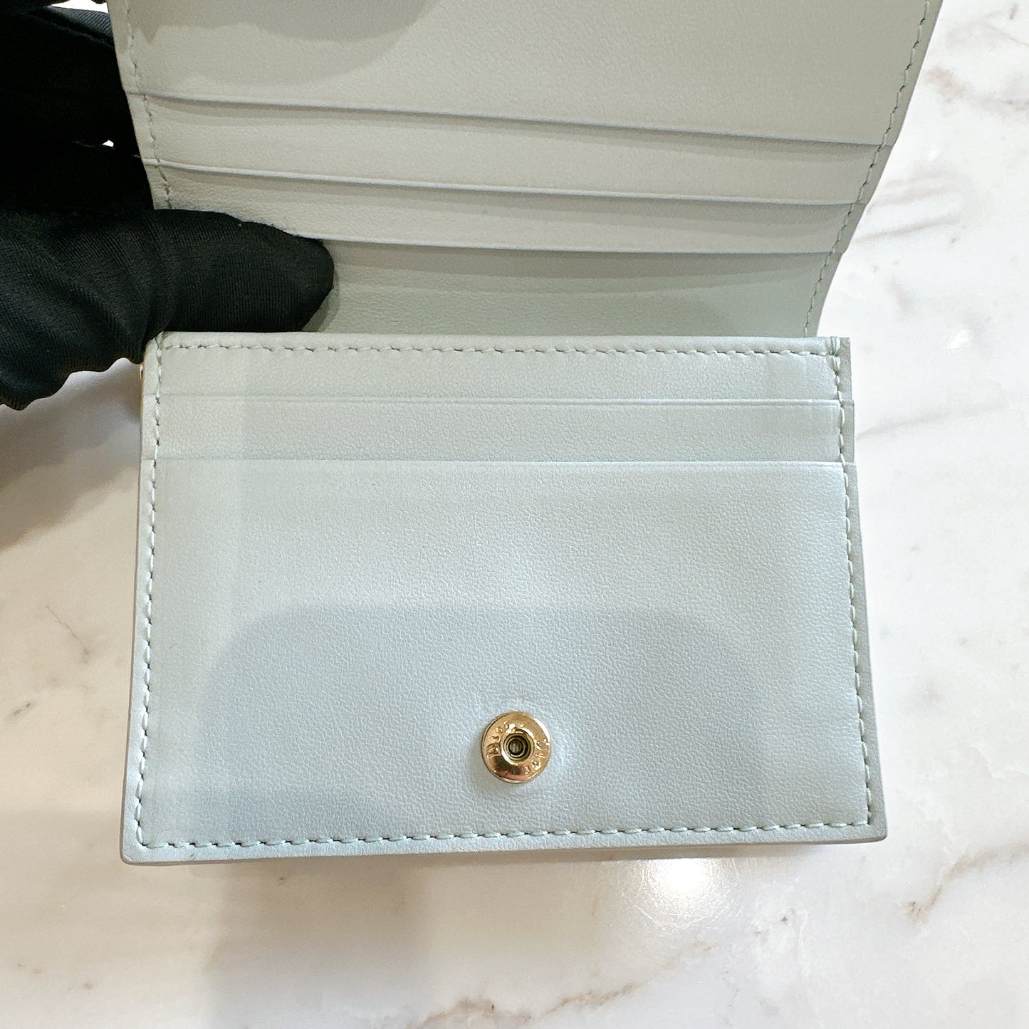 Dior Mini Lady Dior Gardenia Wallet