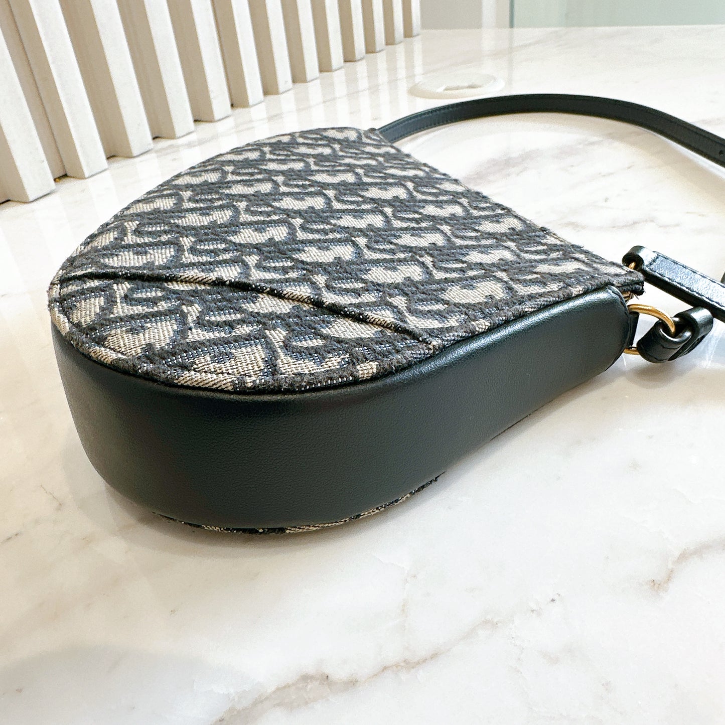 Dior Saddle Rodeo in Blue Dior Oblique Jacquard