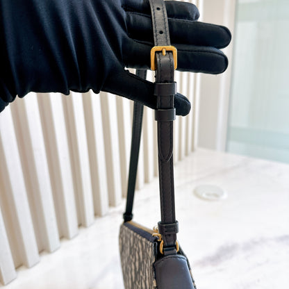 Dior Saddle Rodeo in Blue Dior Oblique Jacquard
