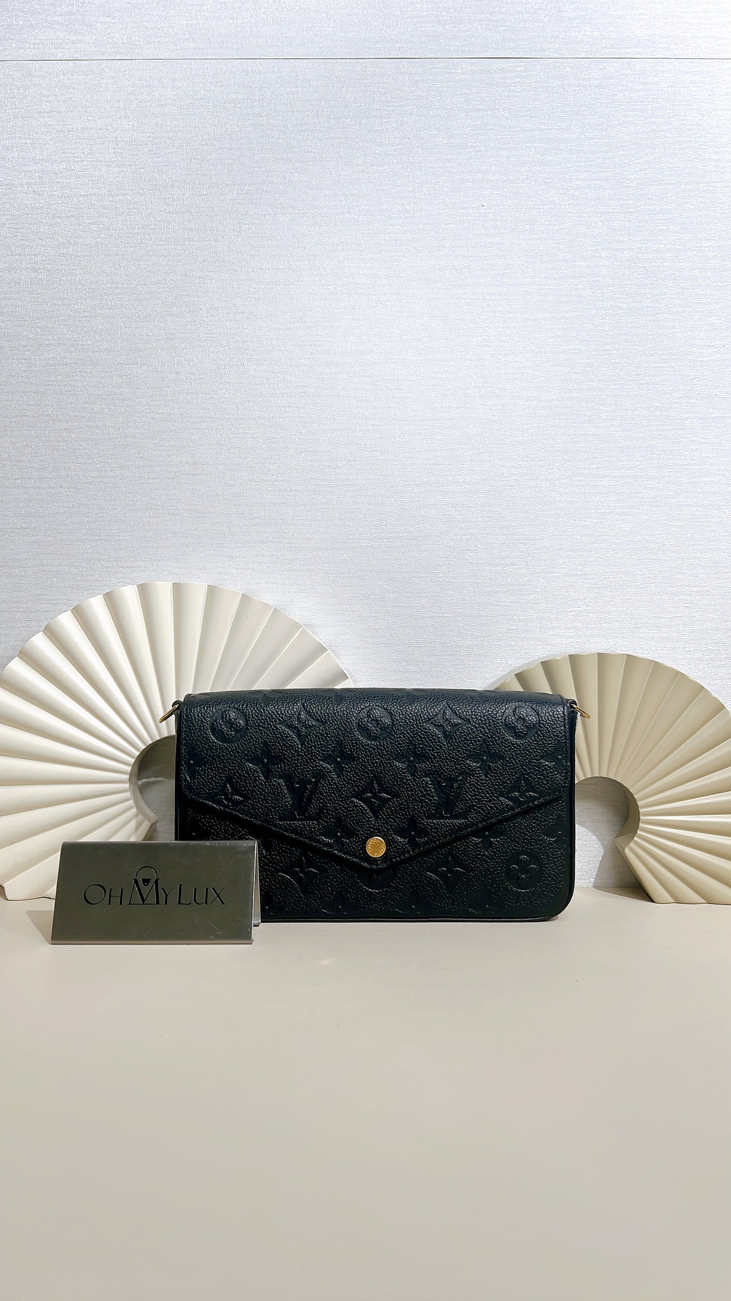 LV Monogram Empriente Felicie Pochette in Black