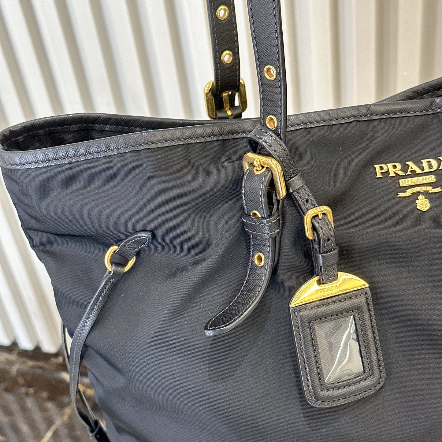 Prada Black Nylon Tote