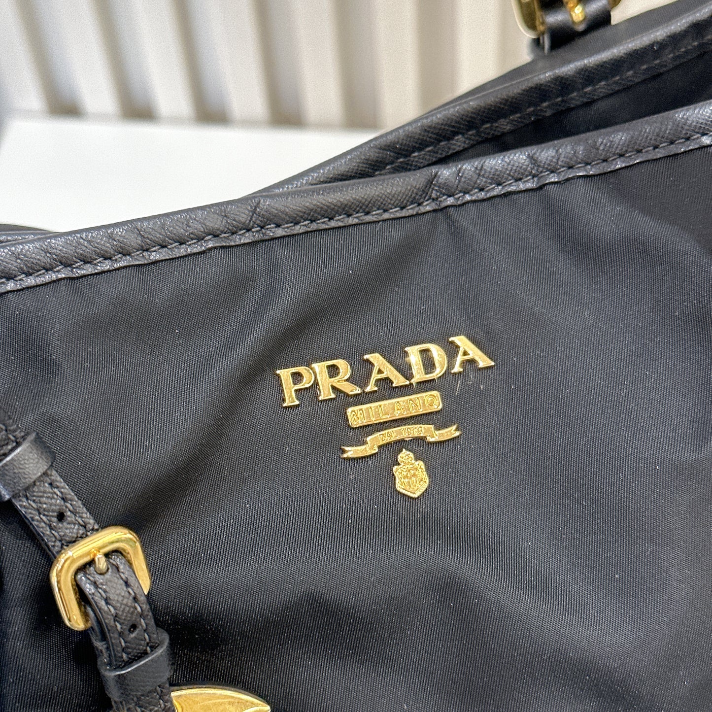 Prada Black Nylon Tote