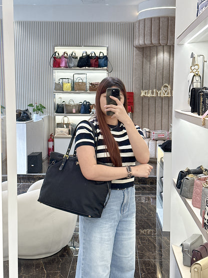 Prada Black Nylon Tote