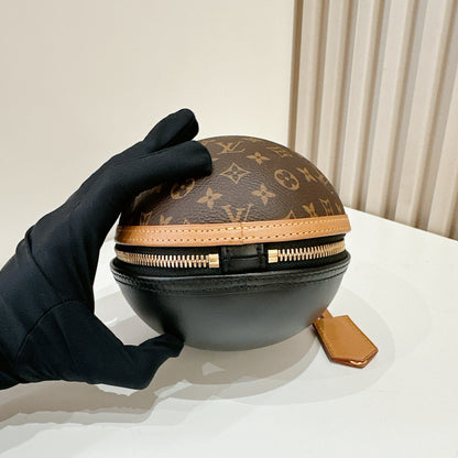 LV Monogram and Black Egg Bag