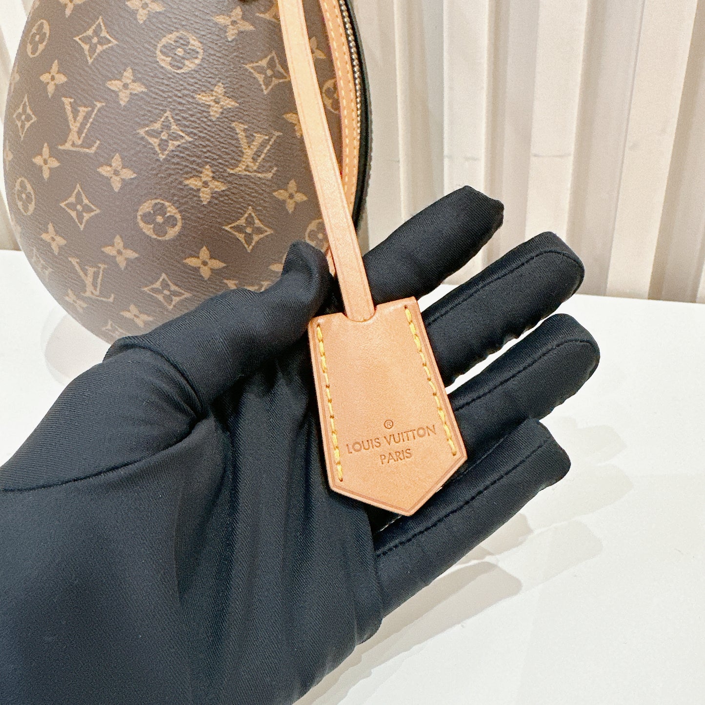 LV Monogram and Black Egg Bag