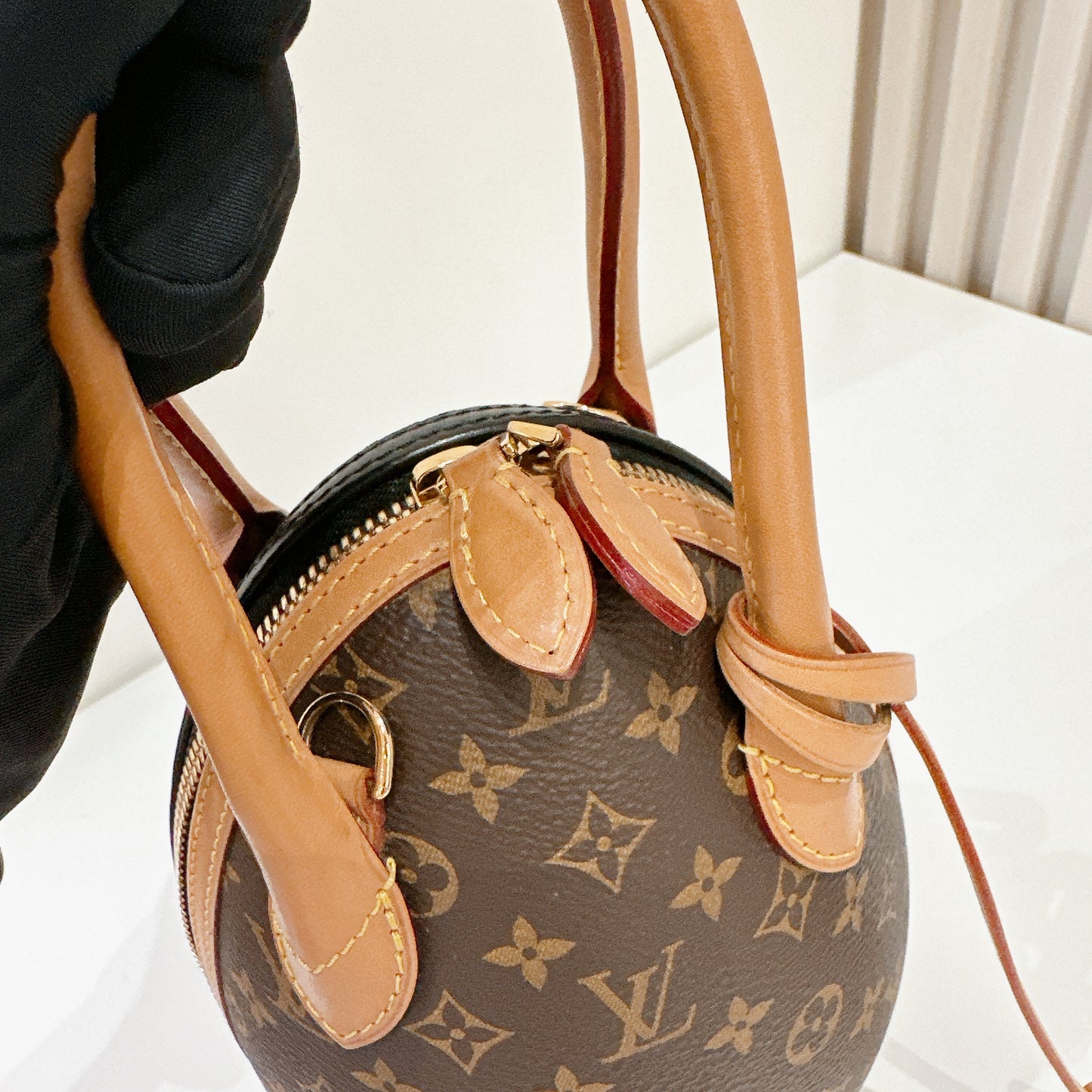 LV Monogram and Black Egg Bag