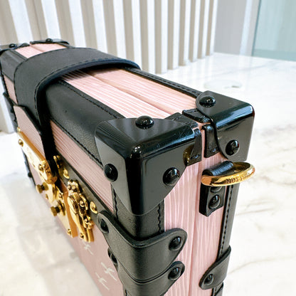 LV Petite Malle Pink in Epi Leather