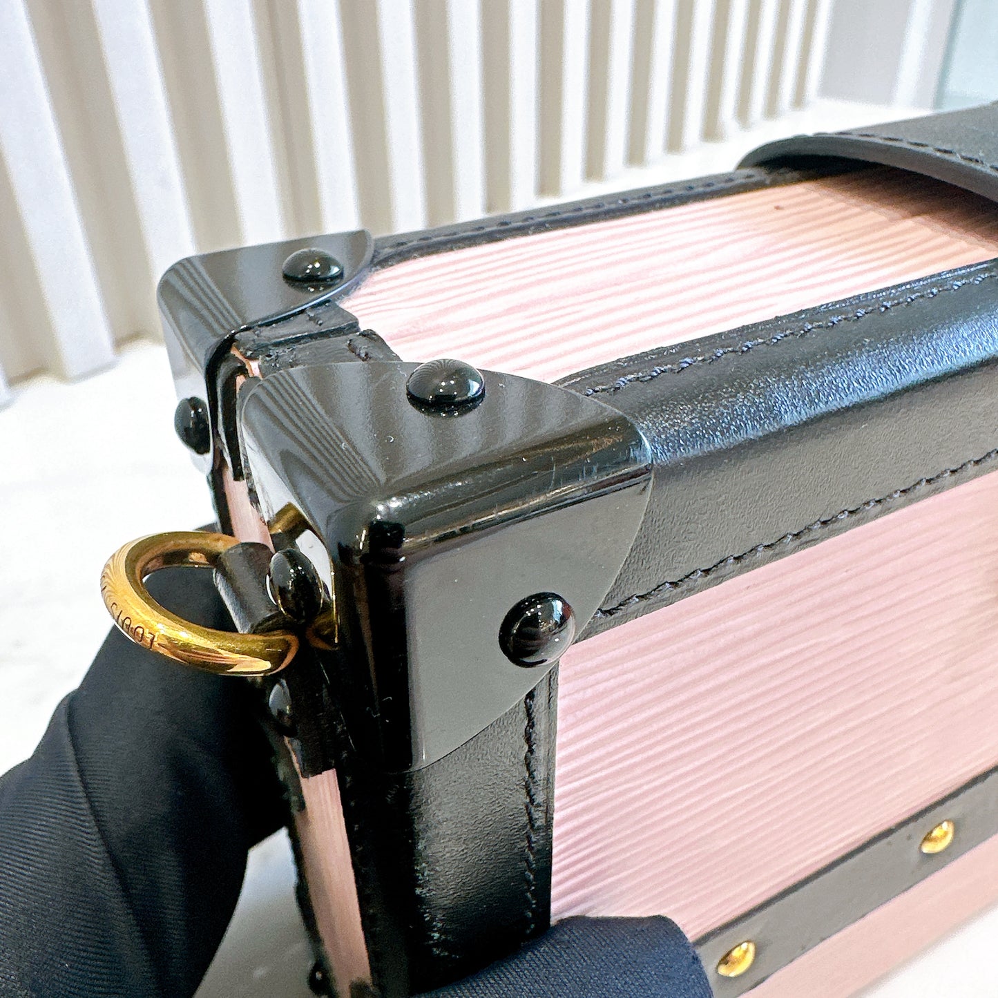 LV Petite Malle Pink in Epi Leather